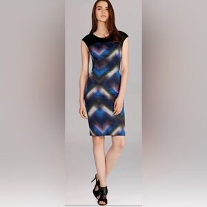Karen Millen Geometric Print Dress Size 8